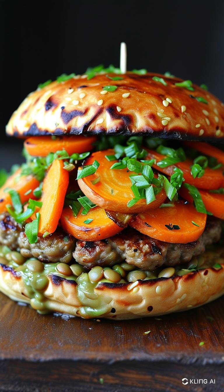 Mandag: Linseburger med ovnbagte rodfrugter