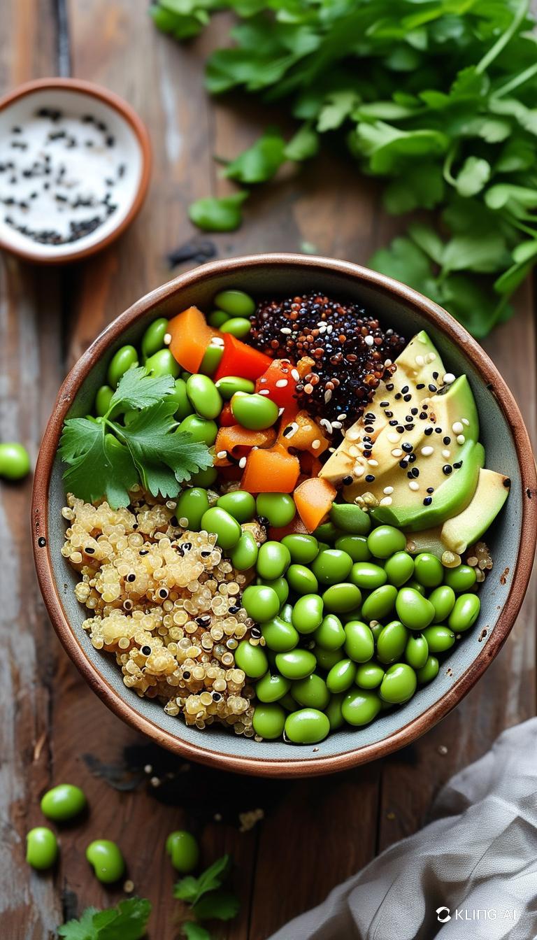 Tirsdag: Buddha bowl med quinoa og edamame