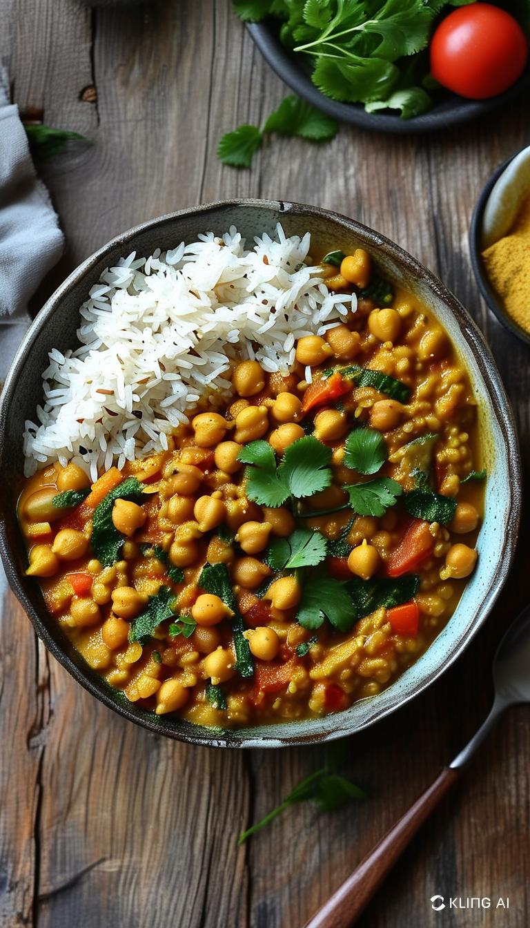 Torsdag: Kikærtecurry med brune ris