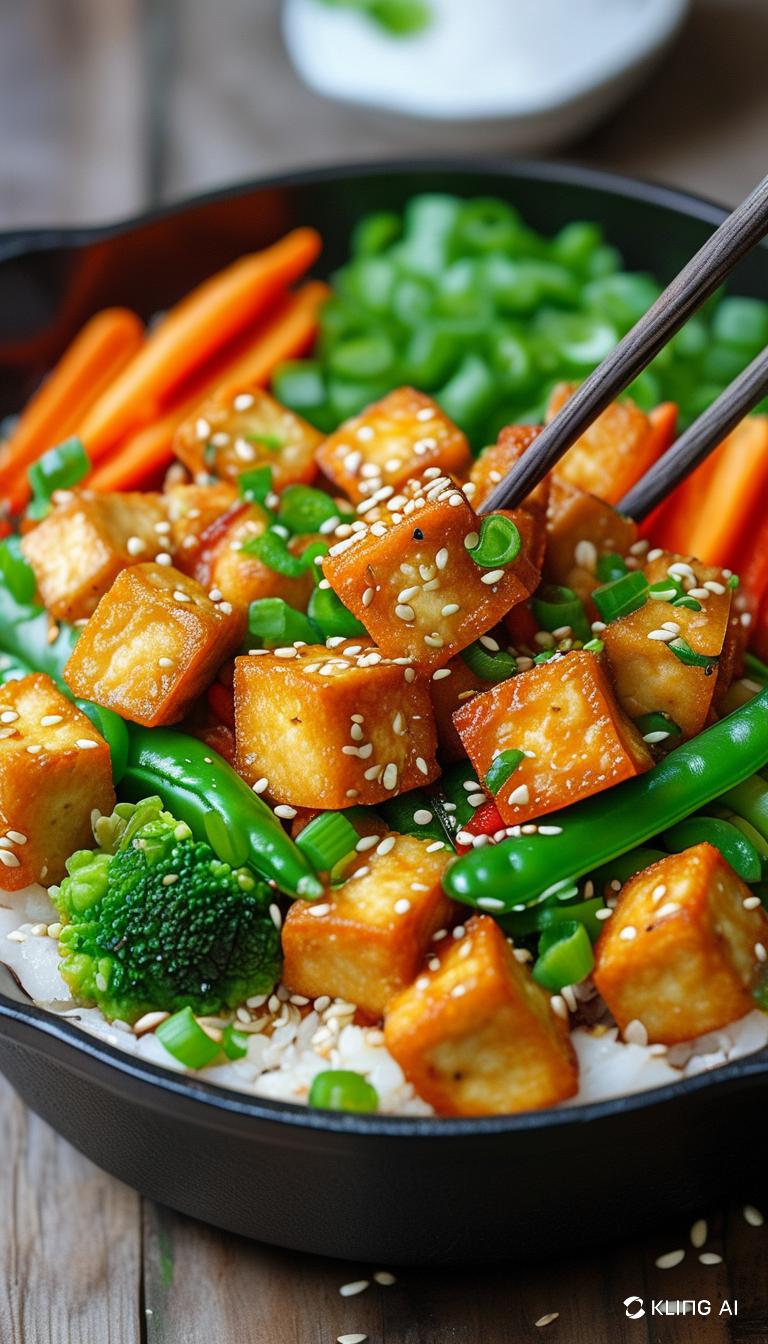 Fredag: Tofuwok med sprøde grøntsager